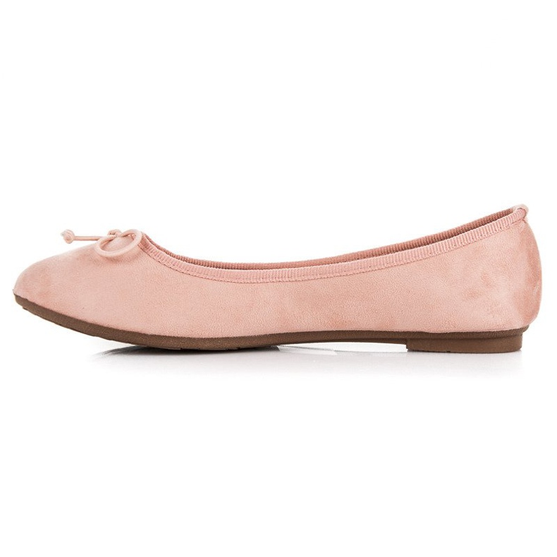 Ch. Creation Ballerines en daim rose 1
