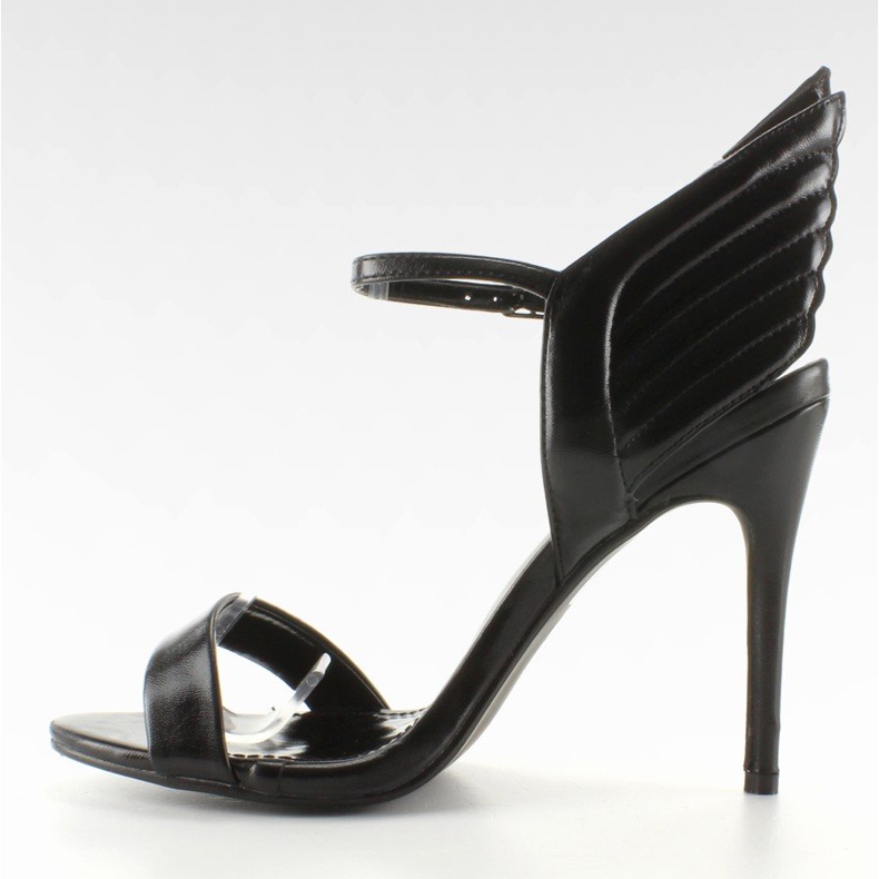 Sandales sur épingle avec ailes LT65 Noir le noir 2