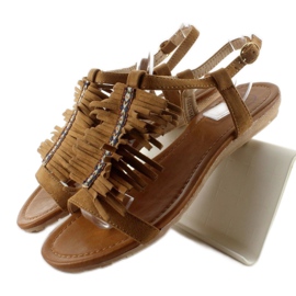 Sandales style indien k1626301 Camel brun 1