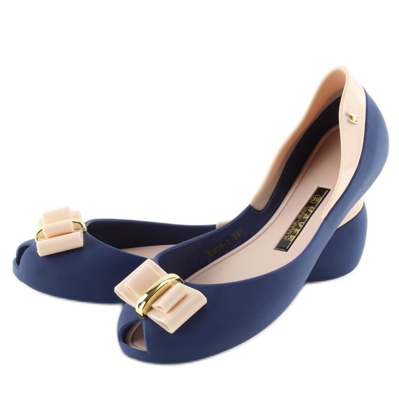 NAVY / D.BEIGE ballerines mélisse bleu marine 1