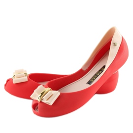 Ballerines meliski rouge KM98 ROUGE / D.BEIGE 1