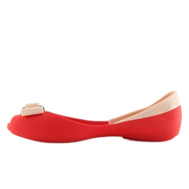 Ballerines meliski rouge KM98 ROUGE / D.BEIGE 2