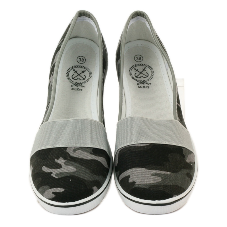 Baskets à talons compensés Mckey 182 vert 4