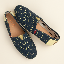 L. Day Espadrilles à enfiler bleu 1