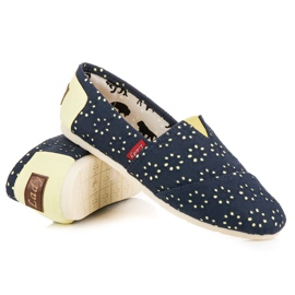 L. Day Espadrilles à enfiler bleu 2