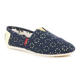 L. Day Espadrilles à enfiler bleu 4