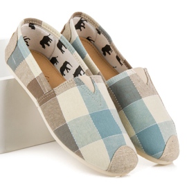 L. Day Espadrilles à carreaux confortables multicolore 2