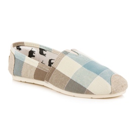 L. Day Espadrilles à carreaux confortables multicolore 3