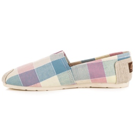 L. Day Espadrilles à carreaux confortables multicolore 3
