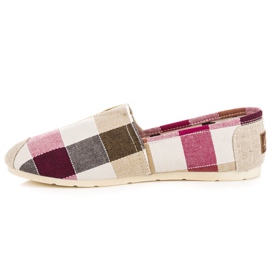 L. Day Espadrilles à carreaux confortables multicolore 3