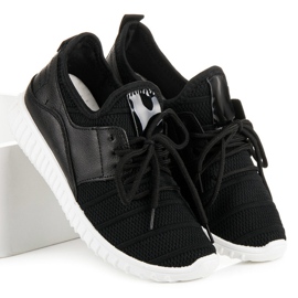 Baskets à enfiler noires 1