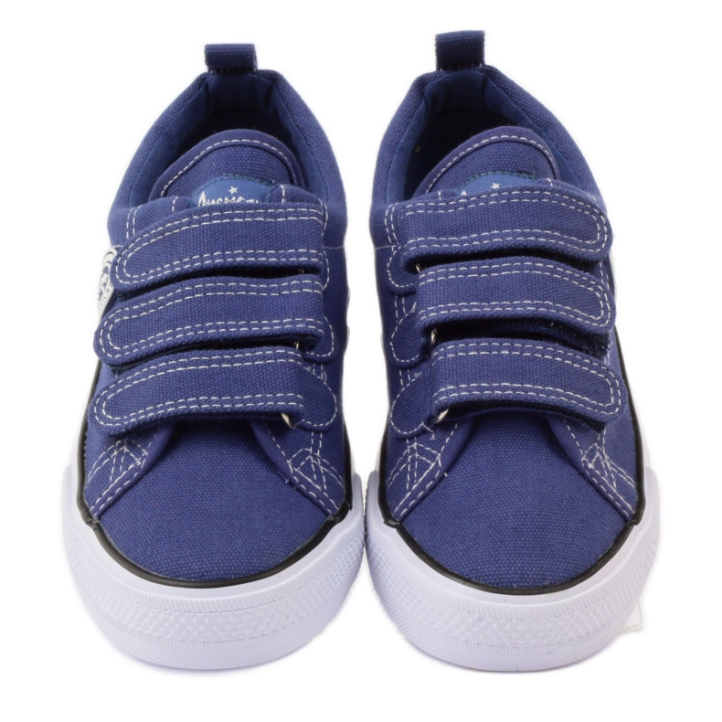 American Club Baskets Velcro américaines bleu marin 4