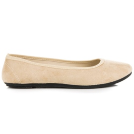 Ballerines confortables en daim brun 2