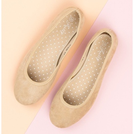 Ballerines confortables en daim brun 7