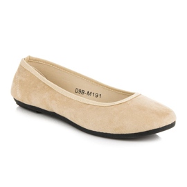 Ballerines confortables en daim brun 3
