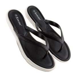 Noir Tongs pour femme noir CK41P Noir le noir 2
