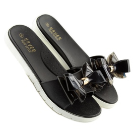 KM118 Noir Chaussons Meliski noirs 2