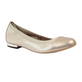 Ballerines femme élastique Gamis 1402 or d'or 1