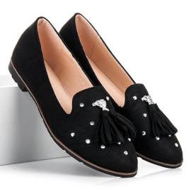 Sergio Todzi Lords en daim à franges noir 1