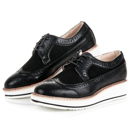 Super Me Chaussures à lacets noires 2