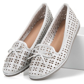 Sergio Todzi Mocassins ajourés gris 1