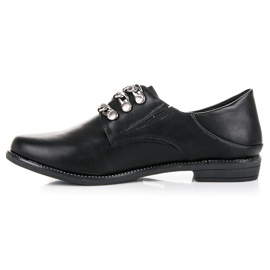 Anesia Paris Chaussures à enfiler le noir 1