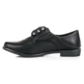 Anesia Paris Chaussures à enfiler élégantes le noir 1
