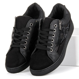 Erynn Baskets nouées à la mode le noir 1