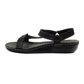 M.Daszyński Sandales Jesus, semelle intérieure en cuir noir le noir 2