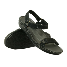 M.Daszyński Sandales Jesus, semelle intérieure en cuir noir le noir 3