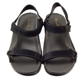 M.Daszyński Sandales Jesus, semelle intérieure en cuir noir le noir 4