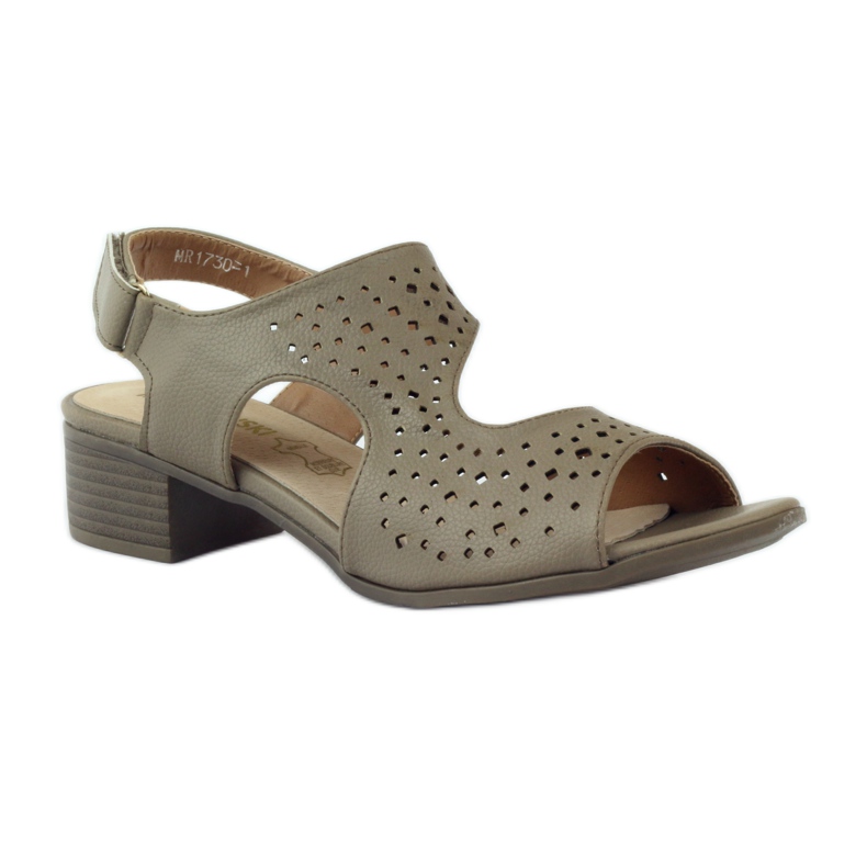 M.Daszyński Sandales en cuir Daszyński beige 1