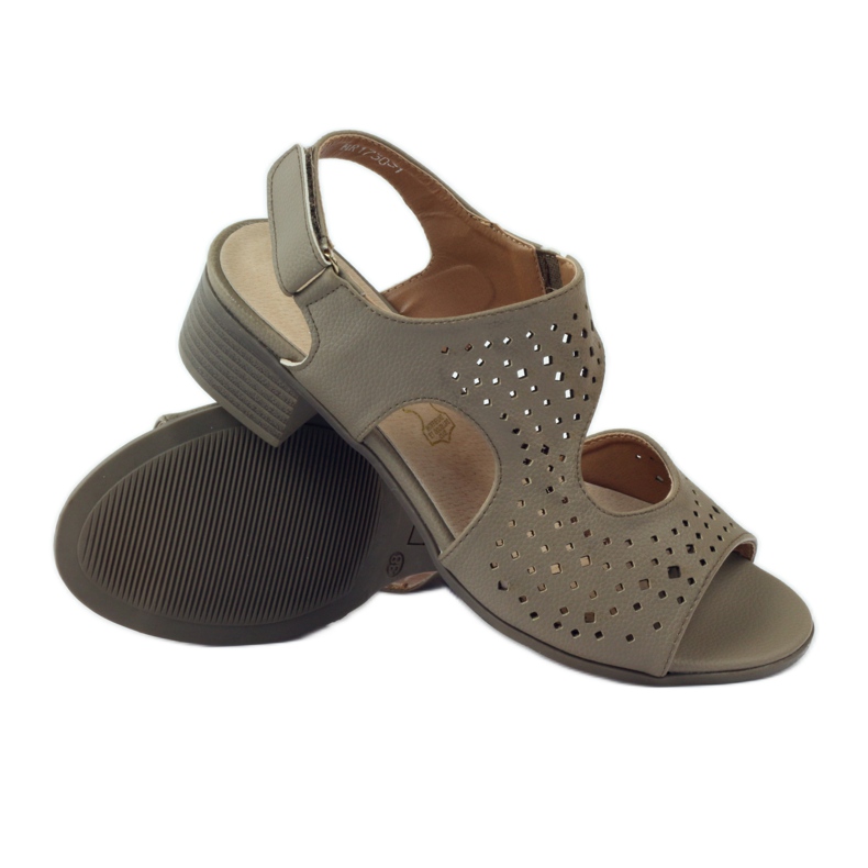 M.Daszyński Sandales en cuir Daszyński beige 3