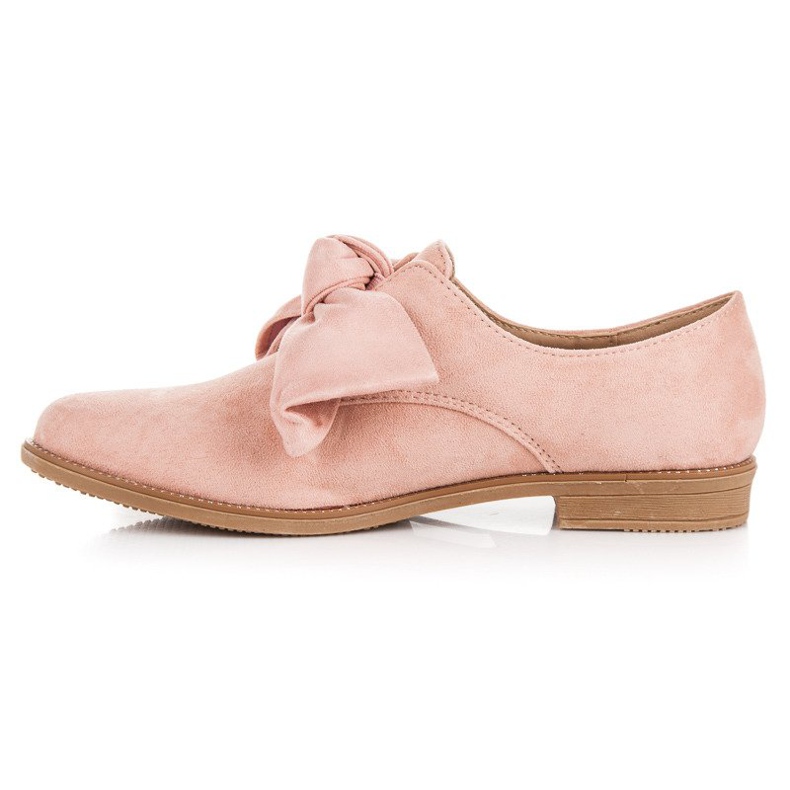 Bestelle Chaussures en daim à enfiler rose 1