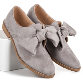 Bestelle Chaussures en daim à enfiler gris 1