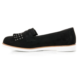 Sixth Sense Mocassins en daim noirs le noir 1