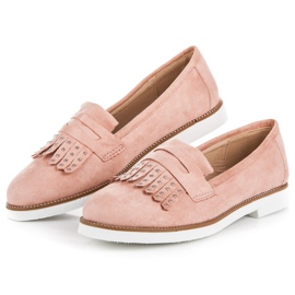 Sixth Sense Mocassins en daim rose 1