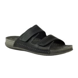 Tongs à fermeture velcro Inblu TH06 le noir 1