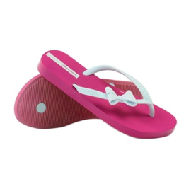 Tongs à paillettes avec nœud Ipanema rose gris 3