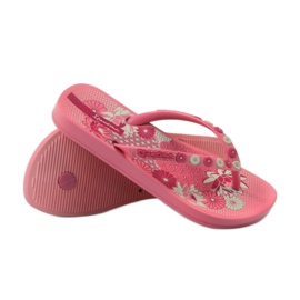 Tongs à fleurs Ipanema 82387 rose 3