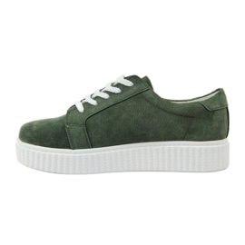 Chaussures Creepers en cuir Filippo 036 vert 2 Chaussures Creepers en cuir Filippo 036 vert 2