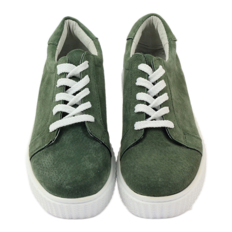 Chaussures Creepers en cuir Filippo 036 vert 4 Chaussures Creepers en cuir Filippo 036 vert 4