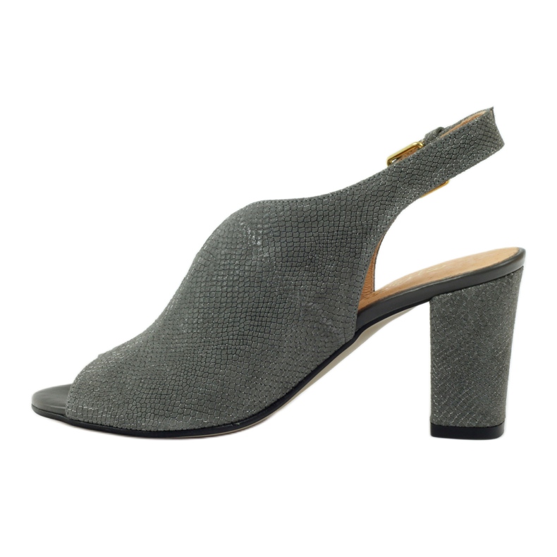 Espinto Sandales en cuir pour femmes 248 Cobra gris 2
