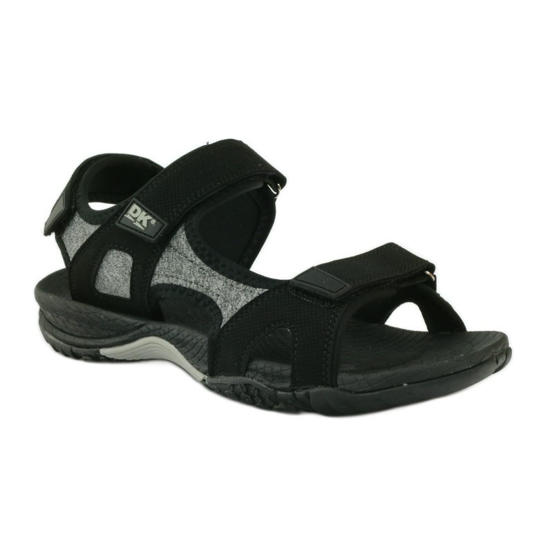 Sandales velcro light EVA DK fond noir gris 1