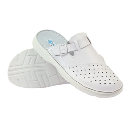 Sandales blanches médicales orthopédiques 3