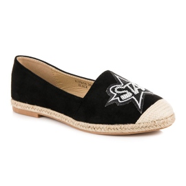 Sweet Shoes Espadrilles en daim noir le noir 2
