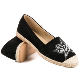 Sweet Shoes Espadrilles en daim noir le noir 4