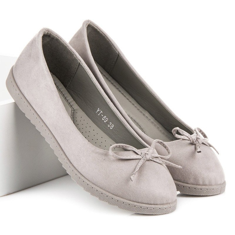 Renda Ballerines femme confortables gris 1