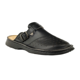 Sandales noires médicales orthopédiques 1