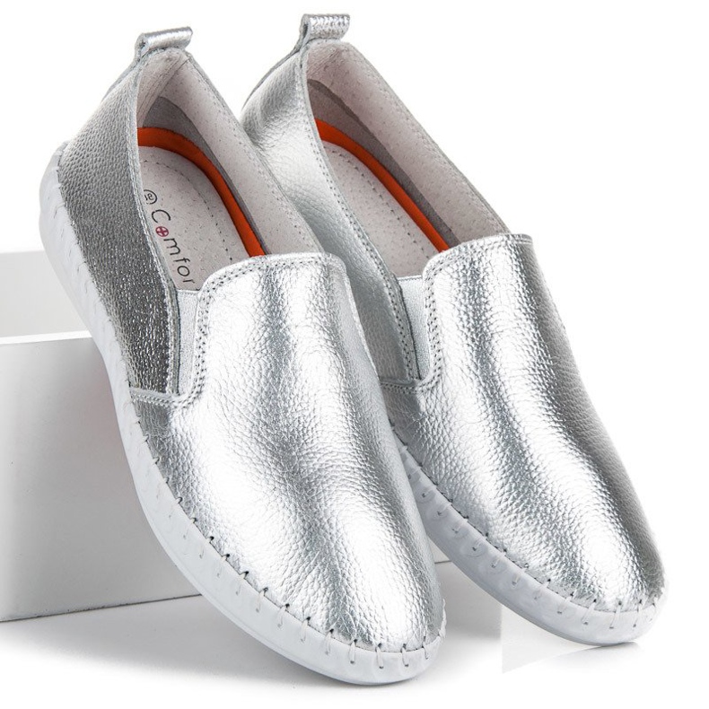 Vinceza Argent Slipons gris 1
